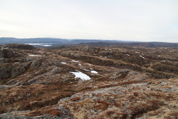 Typická krajina v oblasti Nord Trøndelag